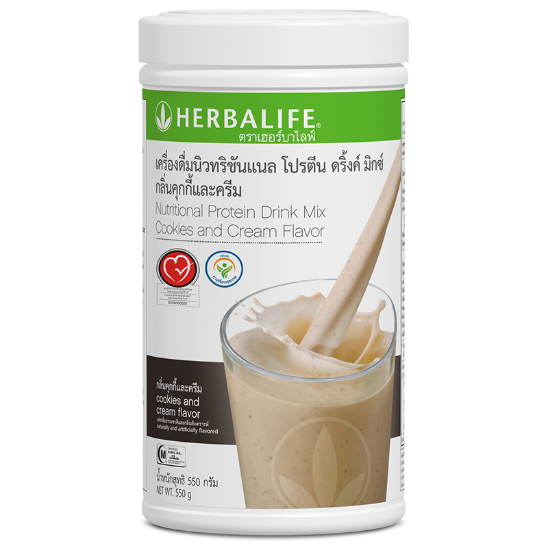 1029 Nutritional Protein Drink Mix Cookies & Cream Flavor