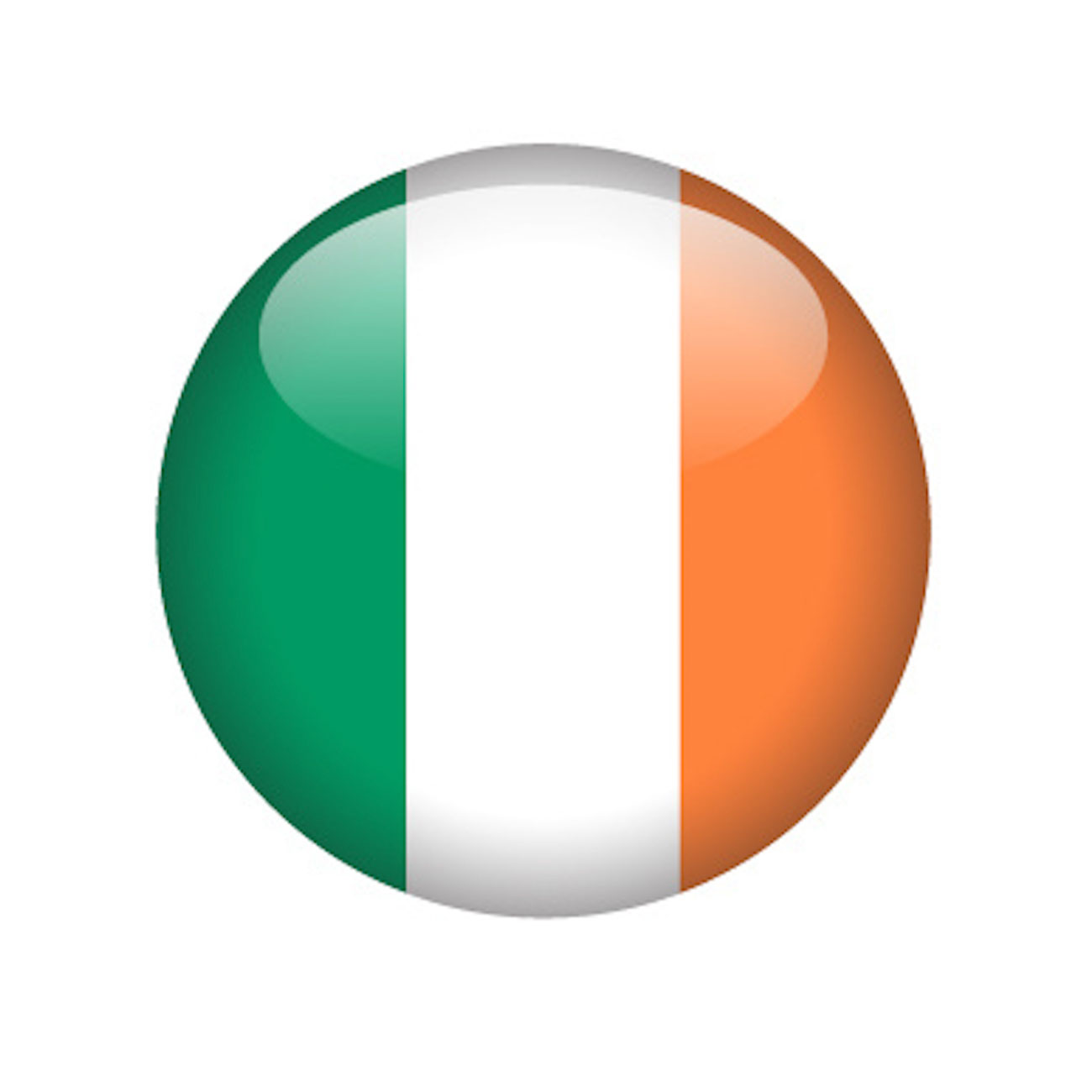 ireland country flag round icon