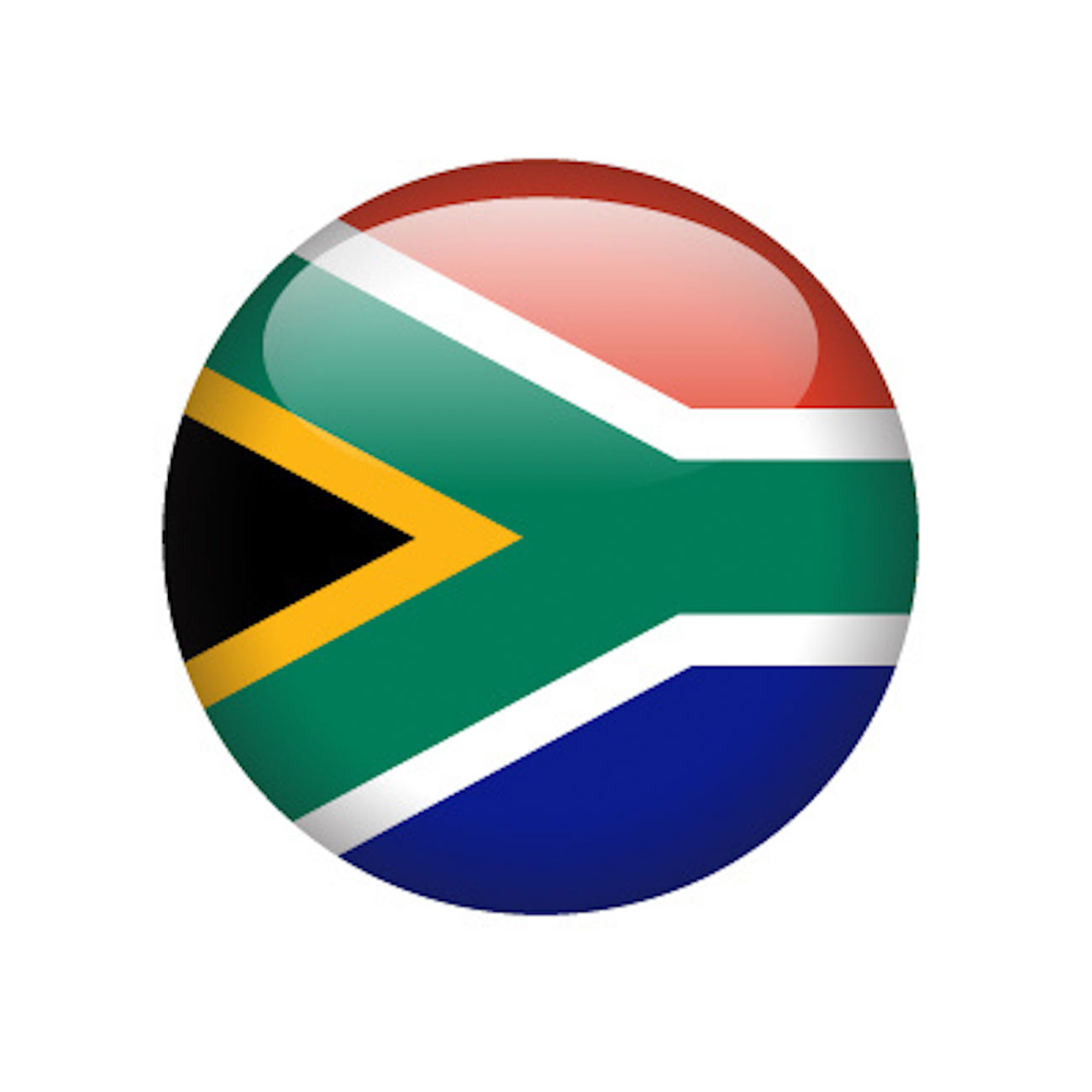 south africa country flag round icon
