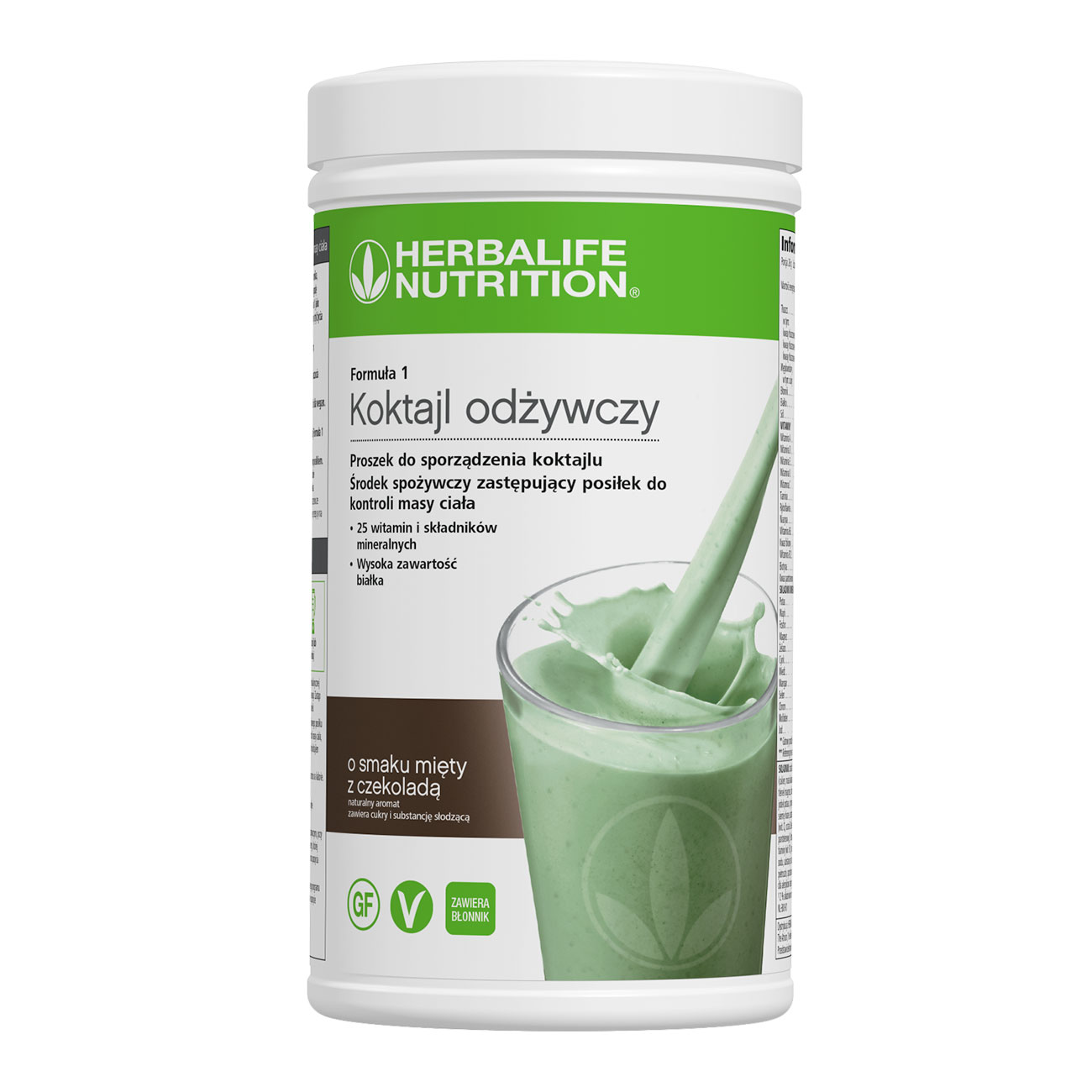 Formuła 1 Koktajl odżywczy o smaku mięty z czekoladą product shot