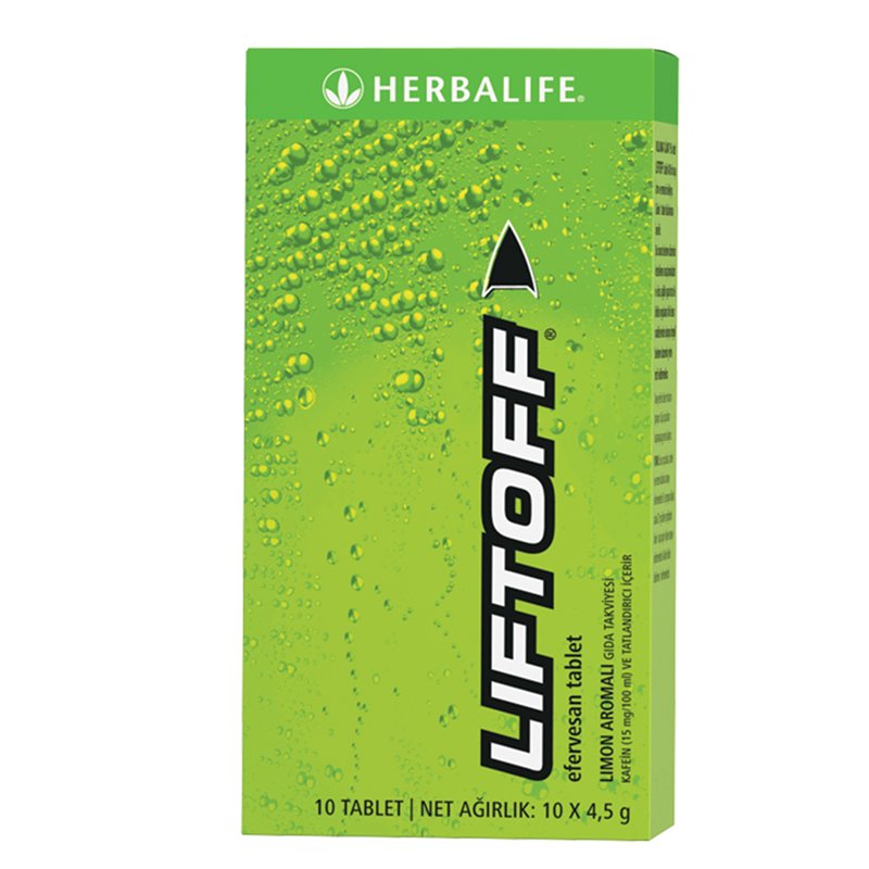 Efervesan tablet takviye edici gıda LiftOff® Limon