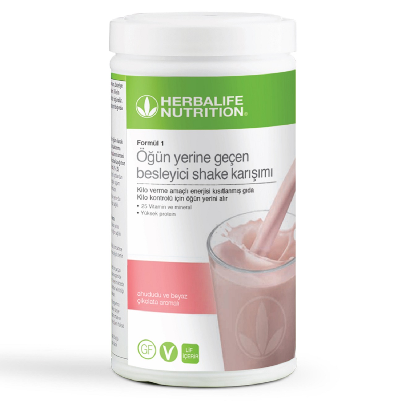 Formül 1 Besleyici Shake Karışımı Ahududu ve Beyaz Çikolata Aromalı Pack Shot