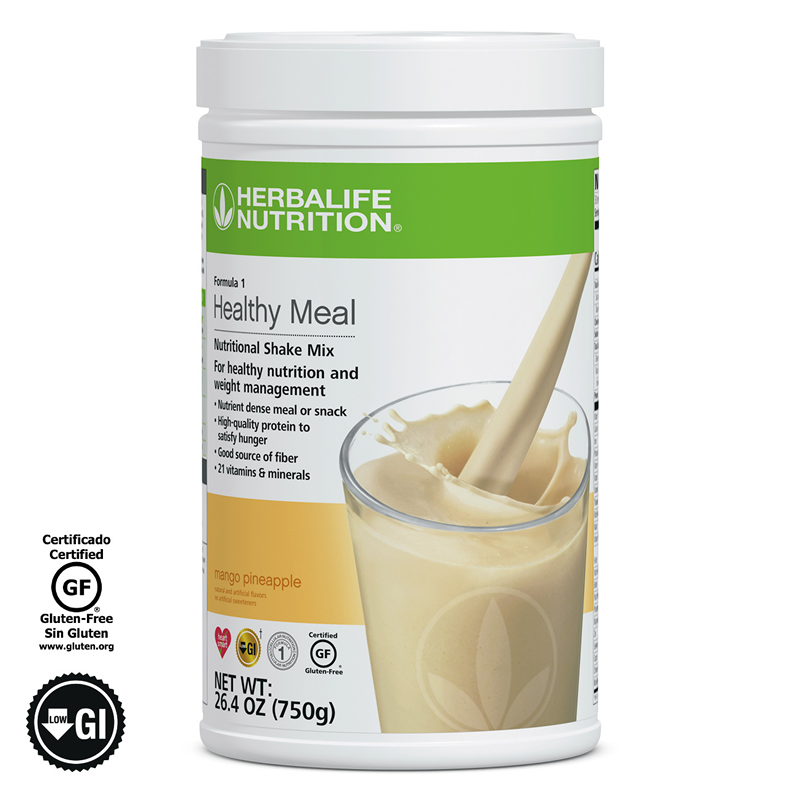 Fórmula 1 Comida Saludable Mezcla Nutricional para Batido: Mango Piña 750g