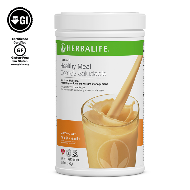 Fórmula 1 Comida Saludable Mezcla Nutricional para Batido: Naranja y Vainilla 750g