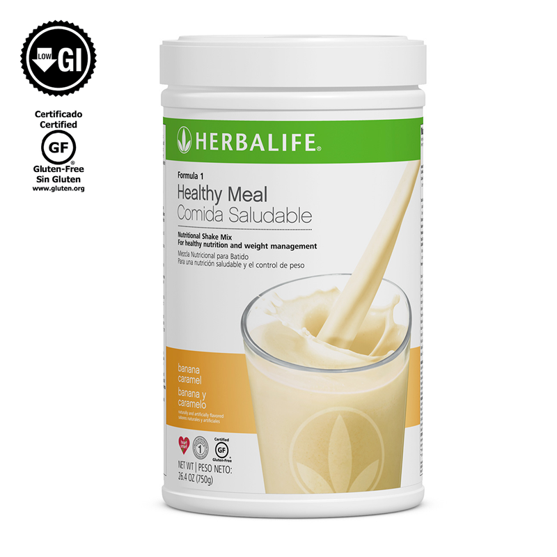 Fórmula 1 Comida Saludable Mezcla Nutricional para Batido: Banana y Caramelo 750g