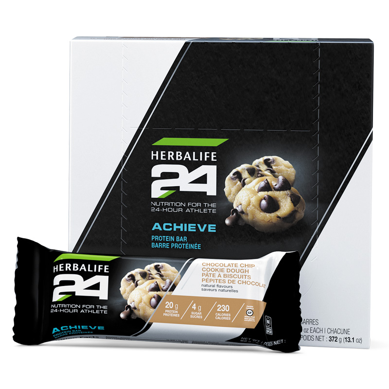 Barre protéinée Herbalife24 ACHIEVE: Pâte à biscuits aux pépites de chocolat