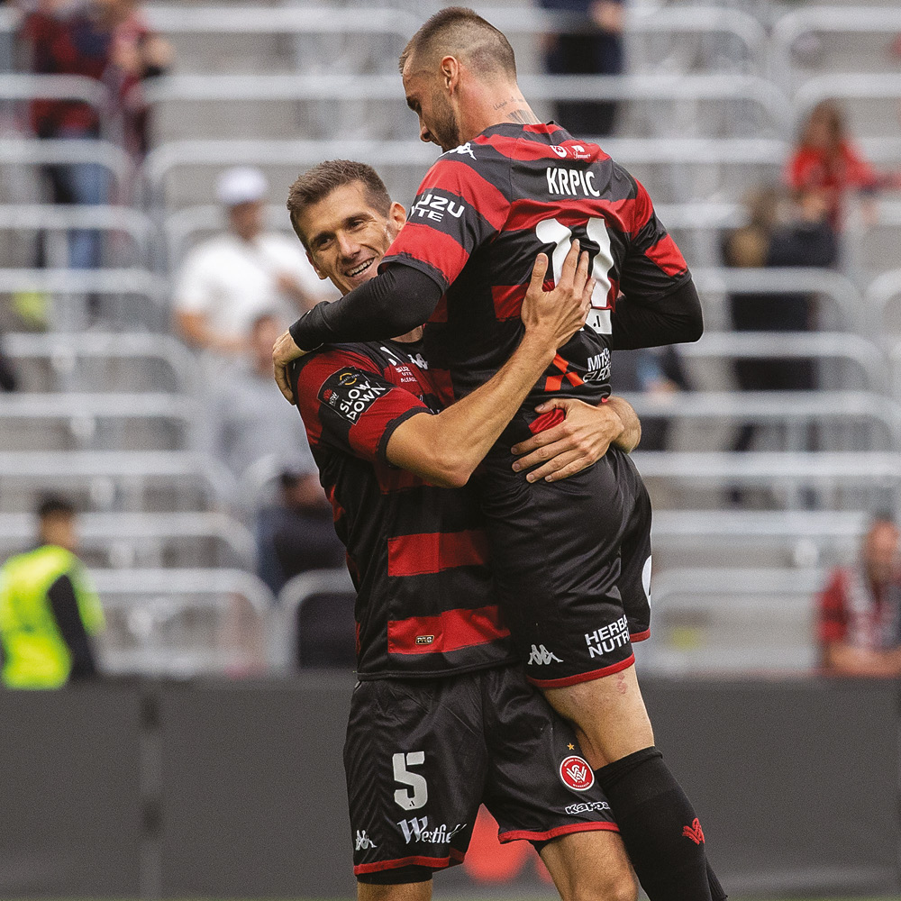 Western Sydney Wanderers athletes: Goal celebration