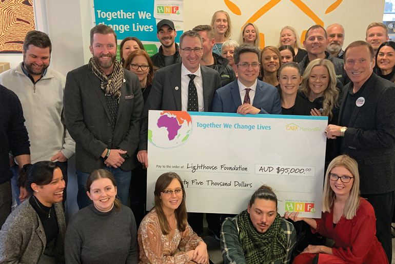 Lighthouse Foundation Cheque