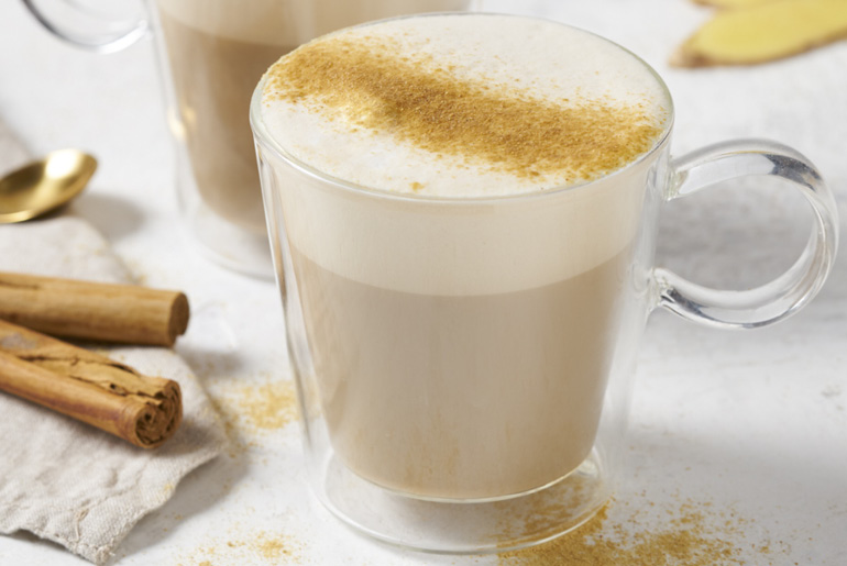 Try our Gingerbread Protein Latte, find the recipe and instructions here.