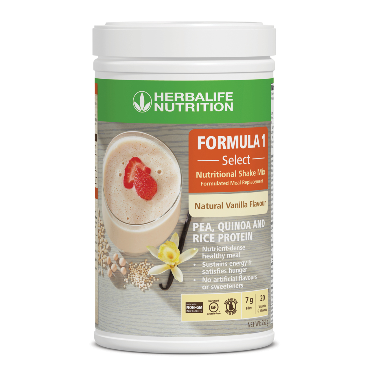 1124 Protein-Shake F1 Select Nutritional Shake Mix Natrual Vanilla