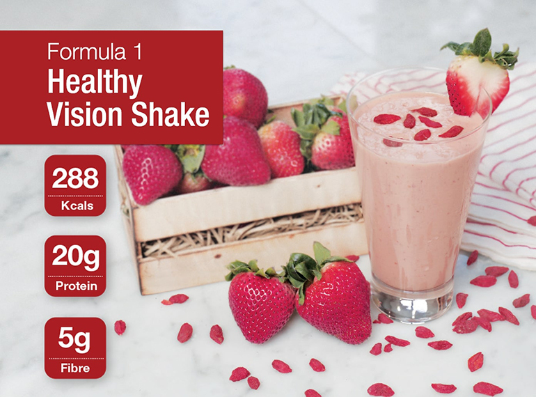 1 Glass of Shake with Strawberries