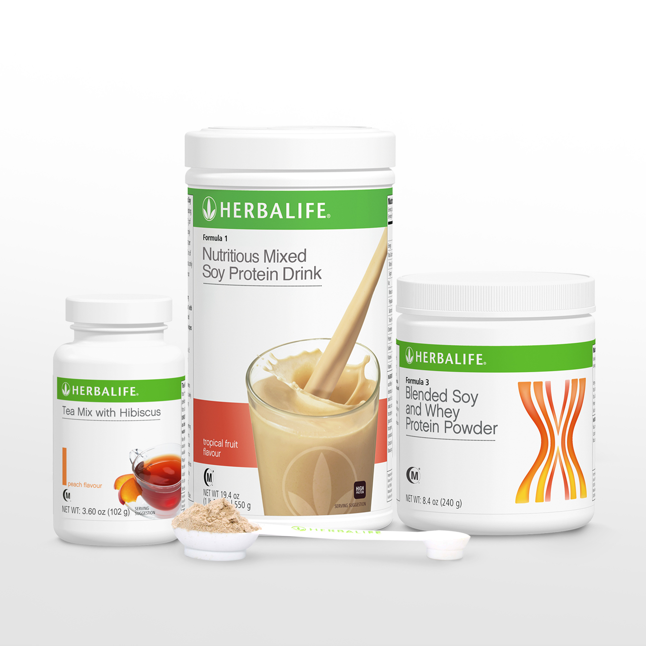 2289 Healthy Weight Management Start Now Pack F1(Flavors)/ F3 Protein Powder/Teamix(Peach 100g) Tropical Fruit