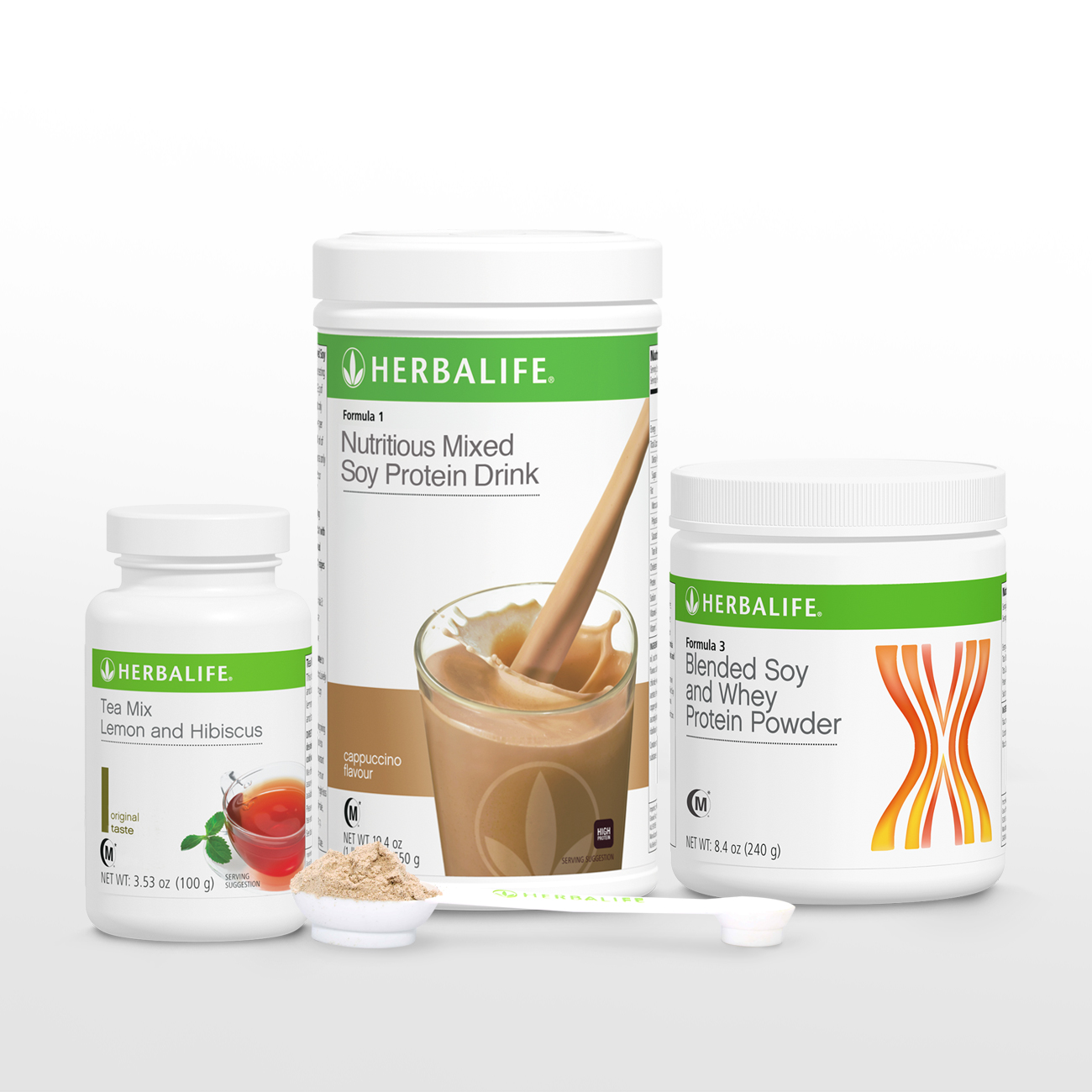 3460 Healthy Weight Management Start Now Pack F1(Flavors)/ F3 Protein Powder/TeaMix(LH 100g) Cappuccino