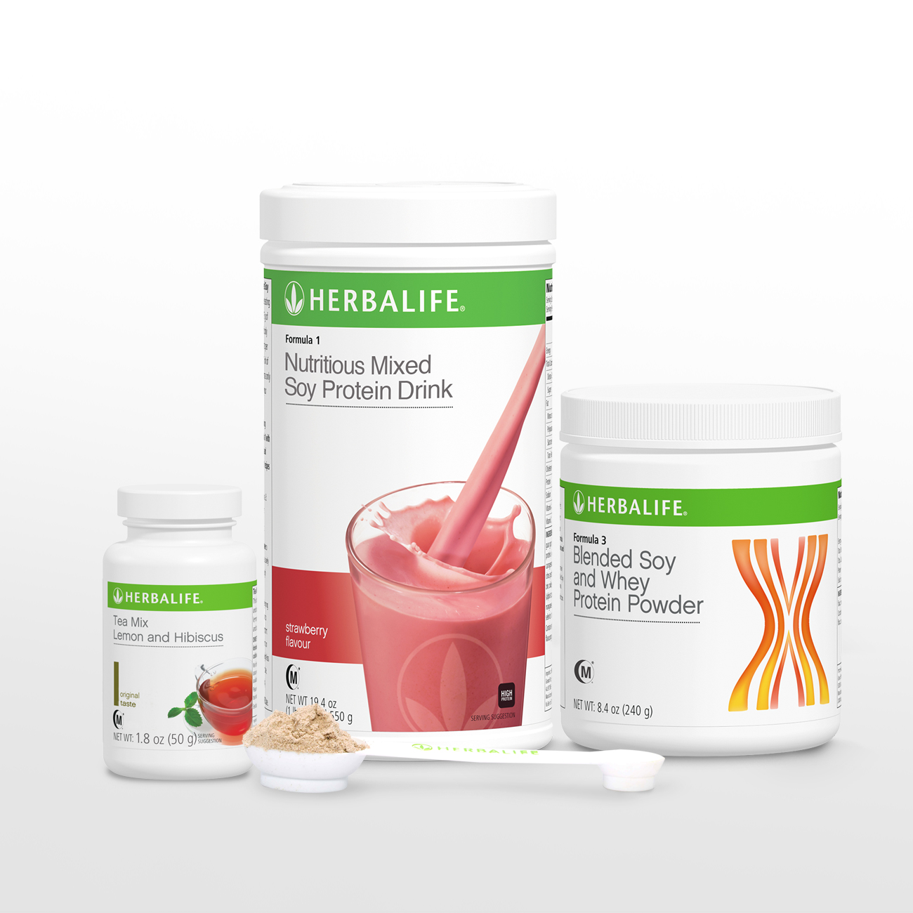 4280 Healthy Weight Management Start Now Pack F1(Flavors)/ F3 Protein Powder/Teamix(LH 50g) Strawberry