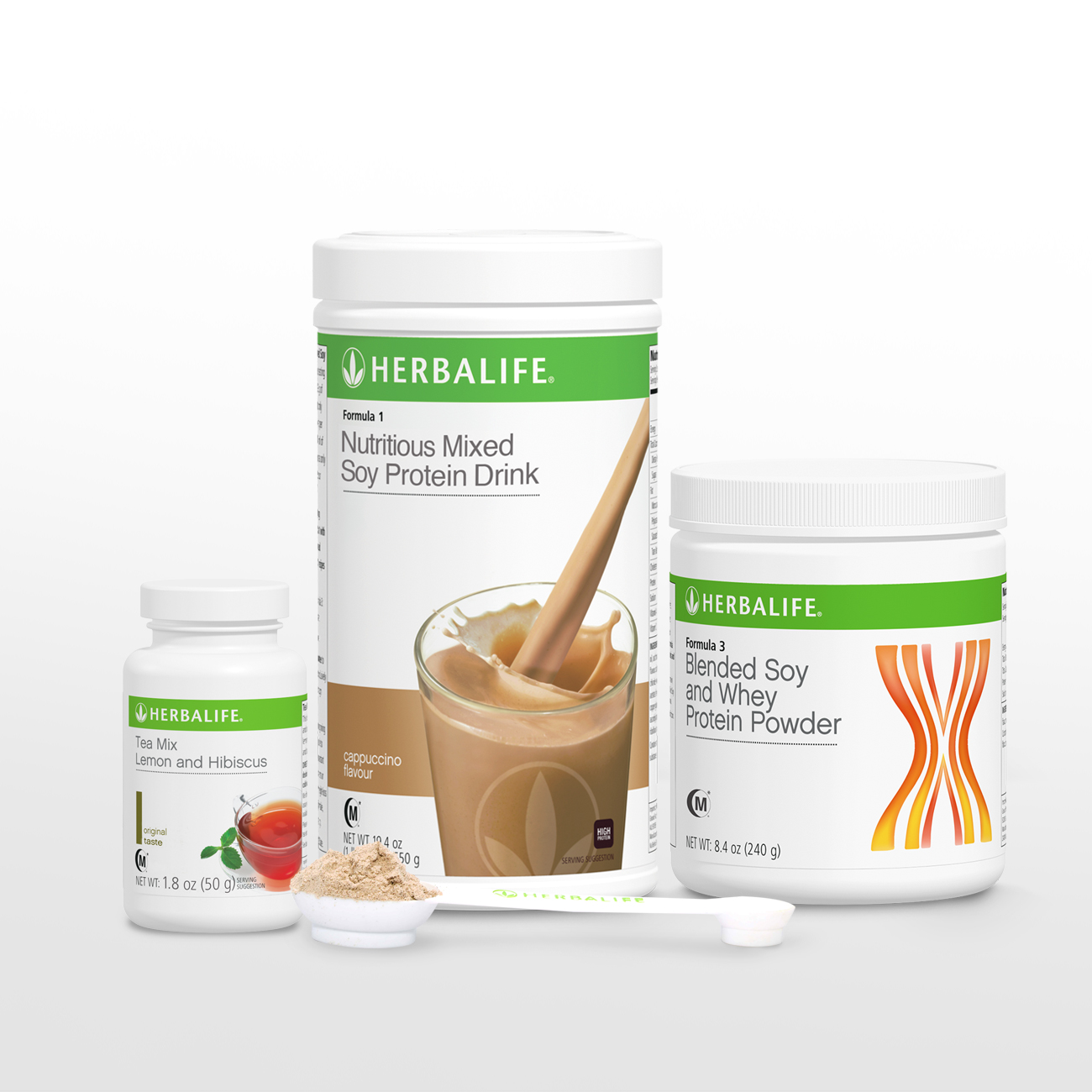 4284 Healthy Weight Management Start Now Pack F1(Flavors) / F3 Protein Powder / Tea Mix (LH 50g) Cappuccino