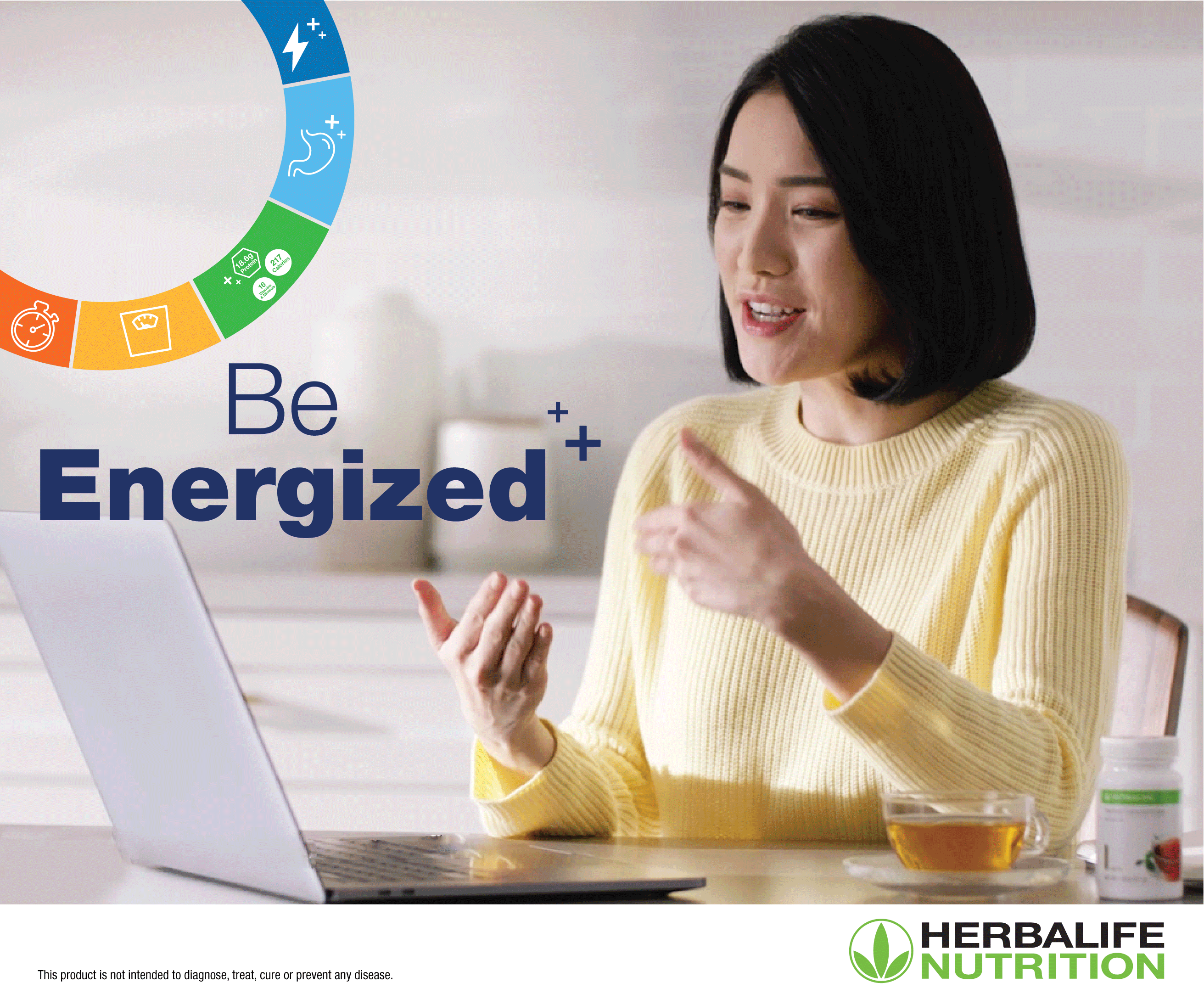 Jump-starts your day with Herbalife Nutrition Healthy Breakfast