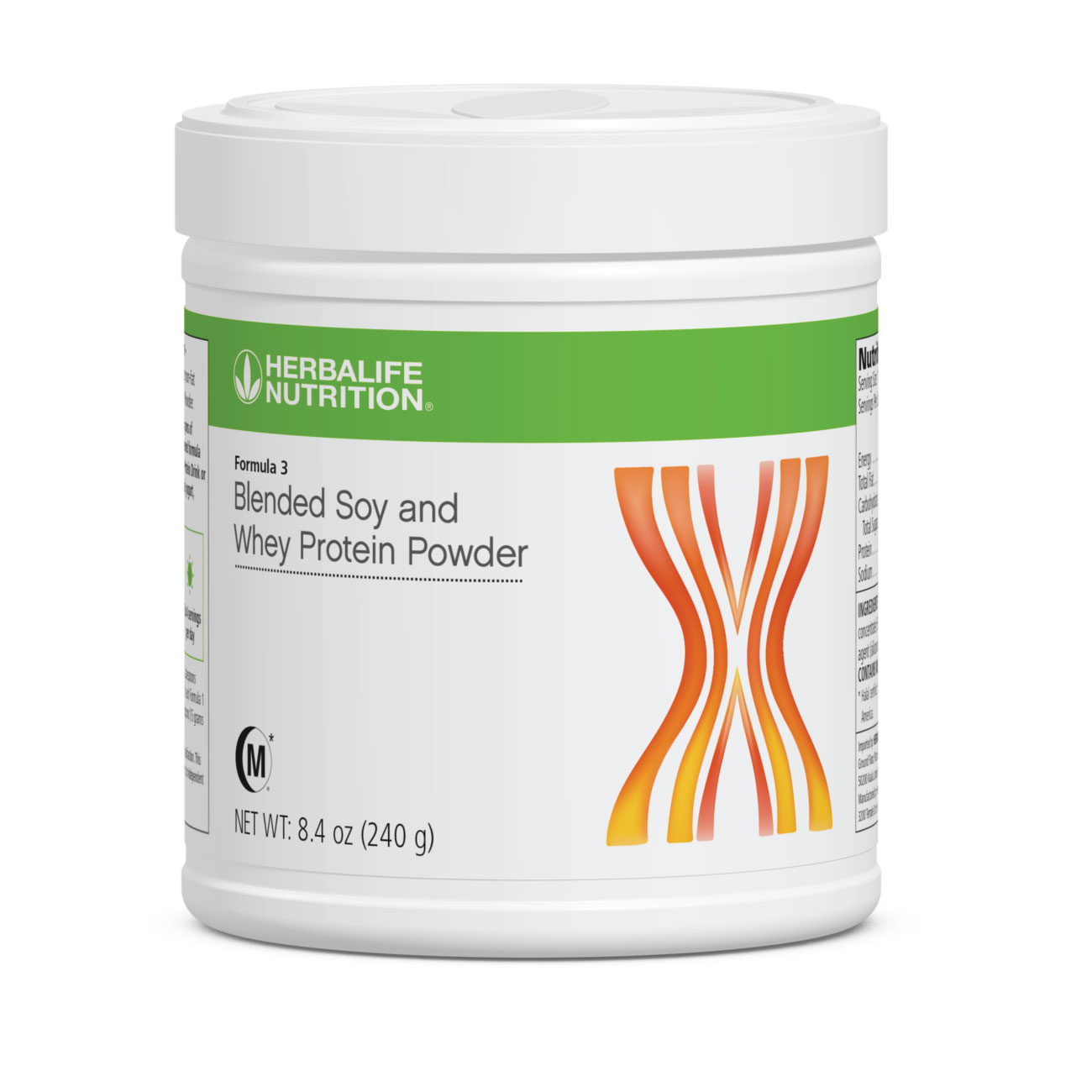 0242 formula 3 blended soy and whey protein powder 240g 
