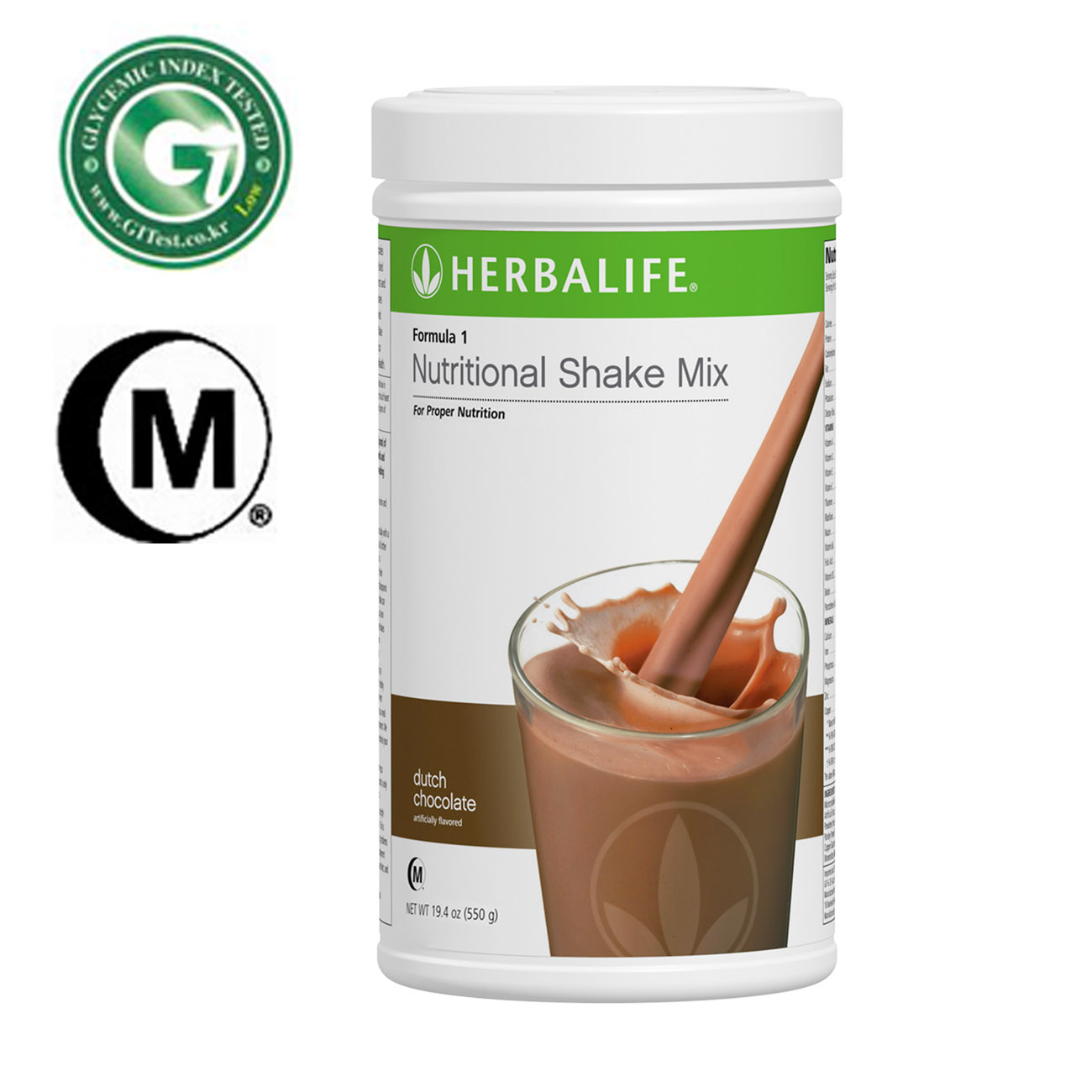 0128 Protein Shake Formula 1 Nutritional Shake Mix Canister Dutch Chocolate