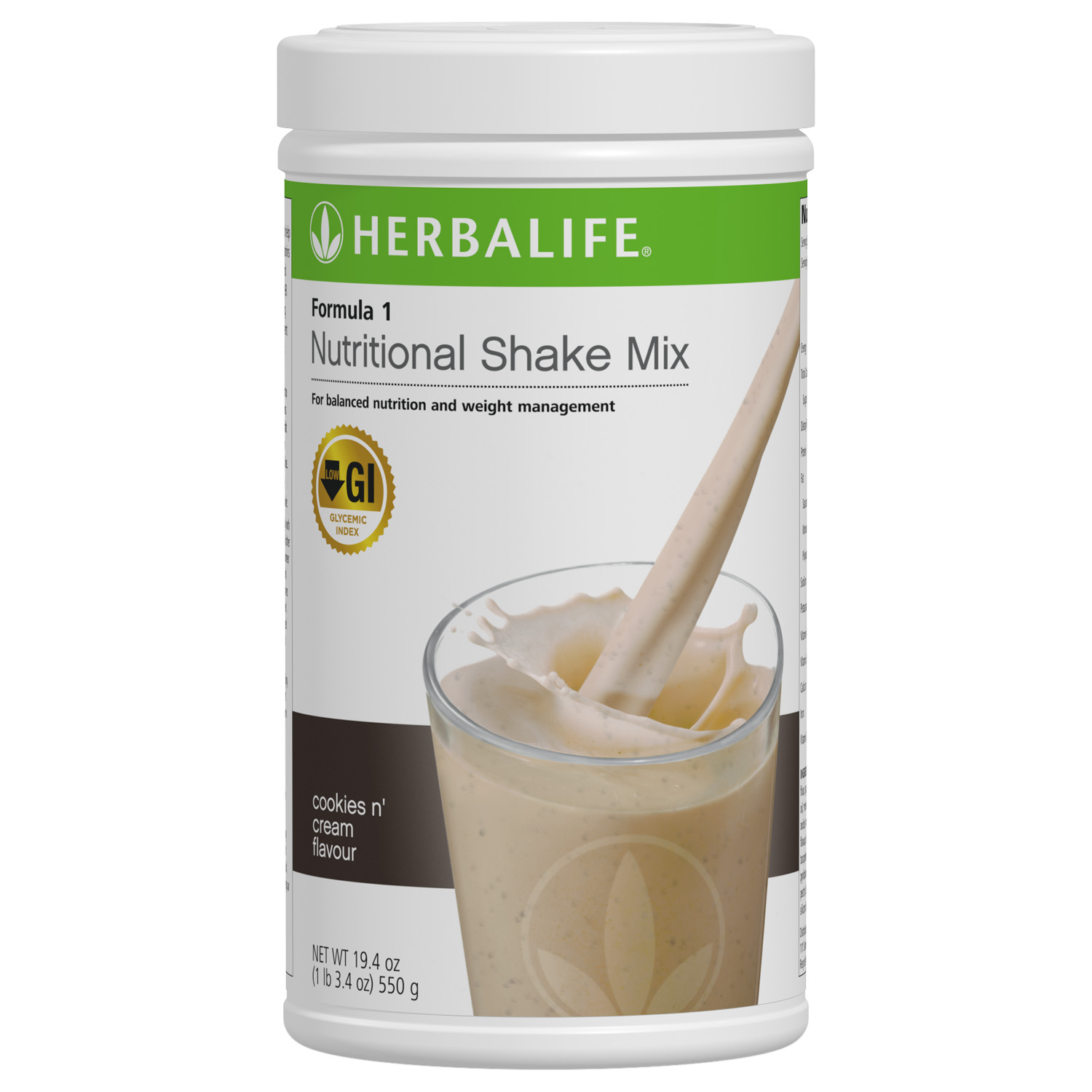 0146 Herbalife Nutrition Formula 1 Nutritional Shake Mix Cookies n' Cream Protein