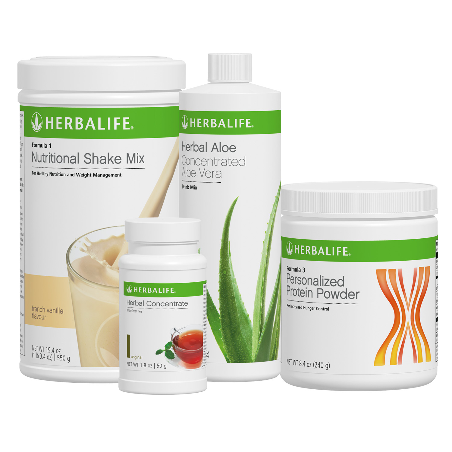 082Z Herbalife Nutrition Healthy Breakfast Protein Set (F1 Vanilla + Aloe Original)