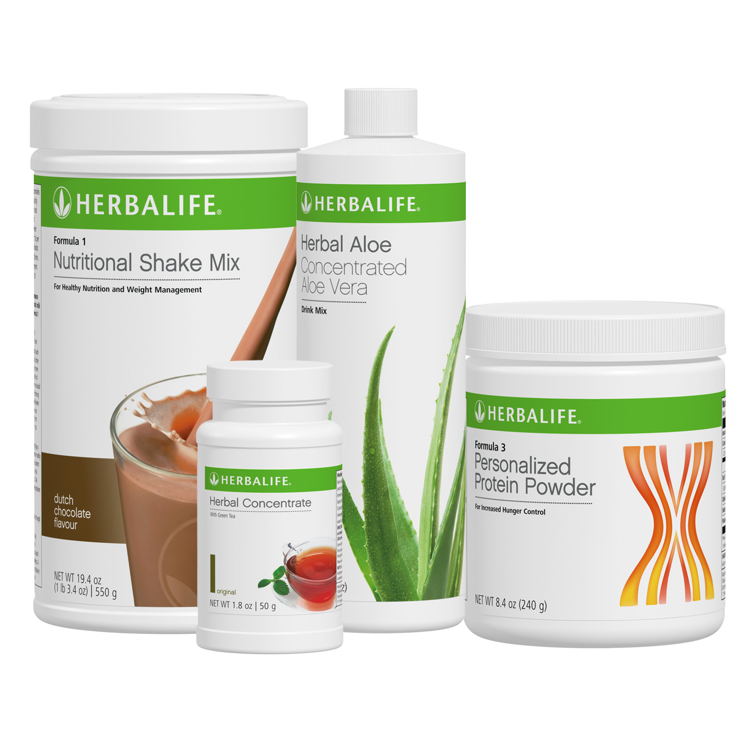 083Z Herbalife Nutrition Healthy Breakfast Protein Set (F1 Chocolate + Aloe Original)