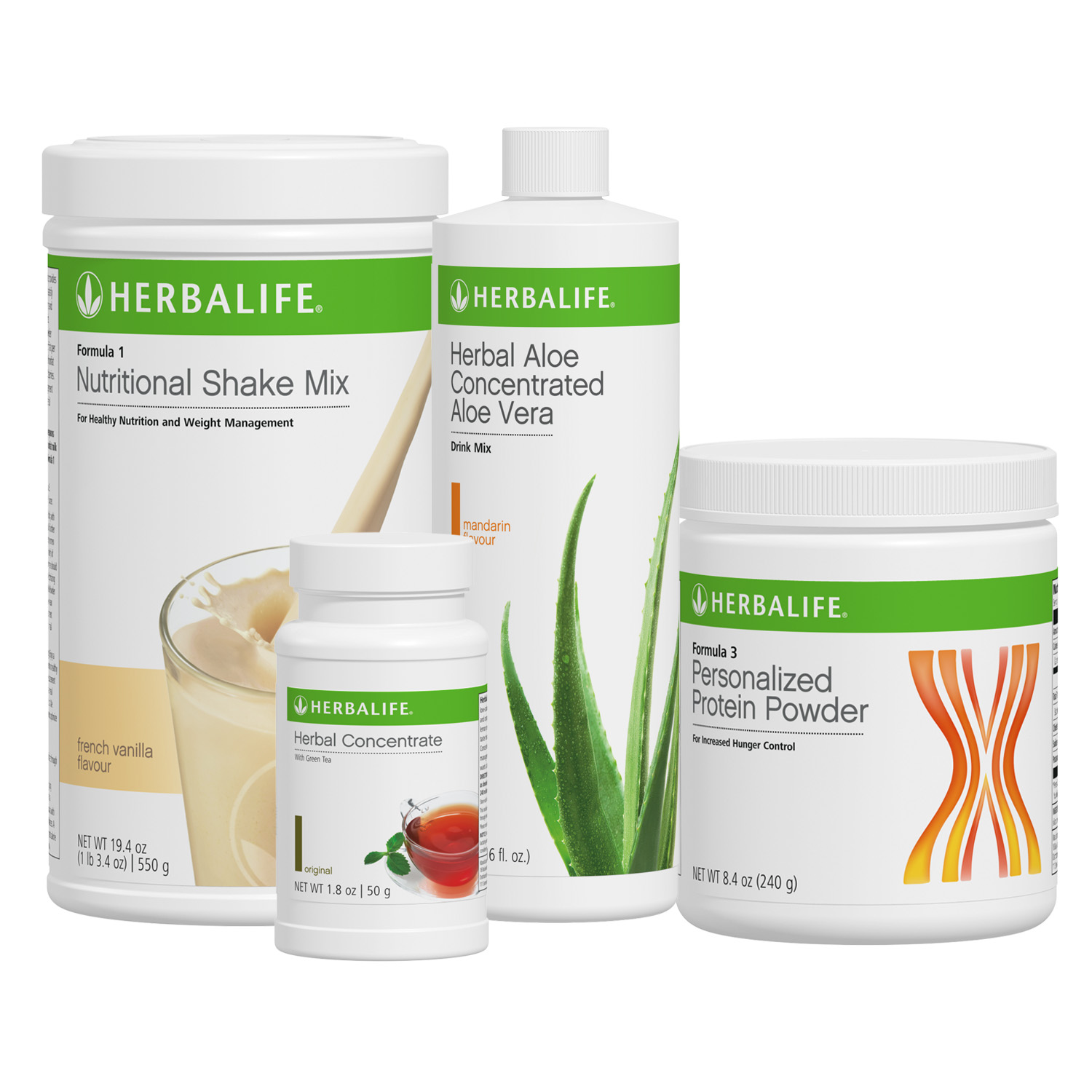 085Z Herbalife Nutrition Healthy Breakfast Protein Set (F1 Vanilla + Aloe Mandarin)