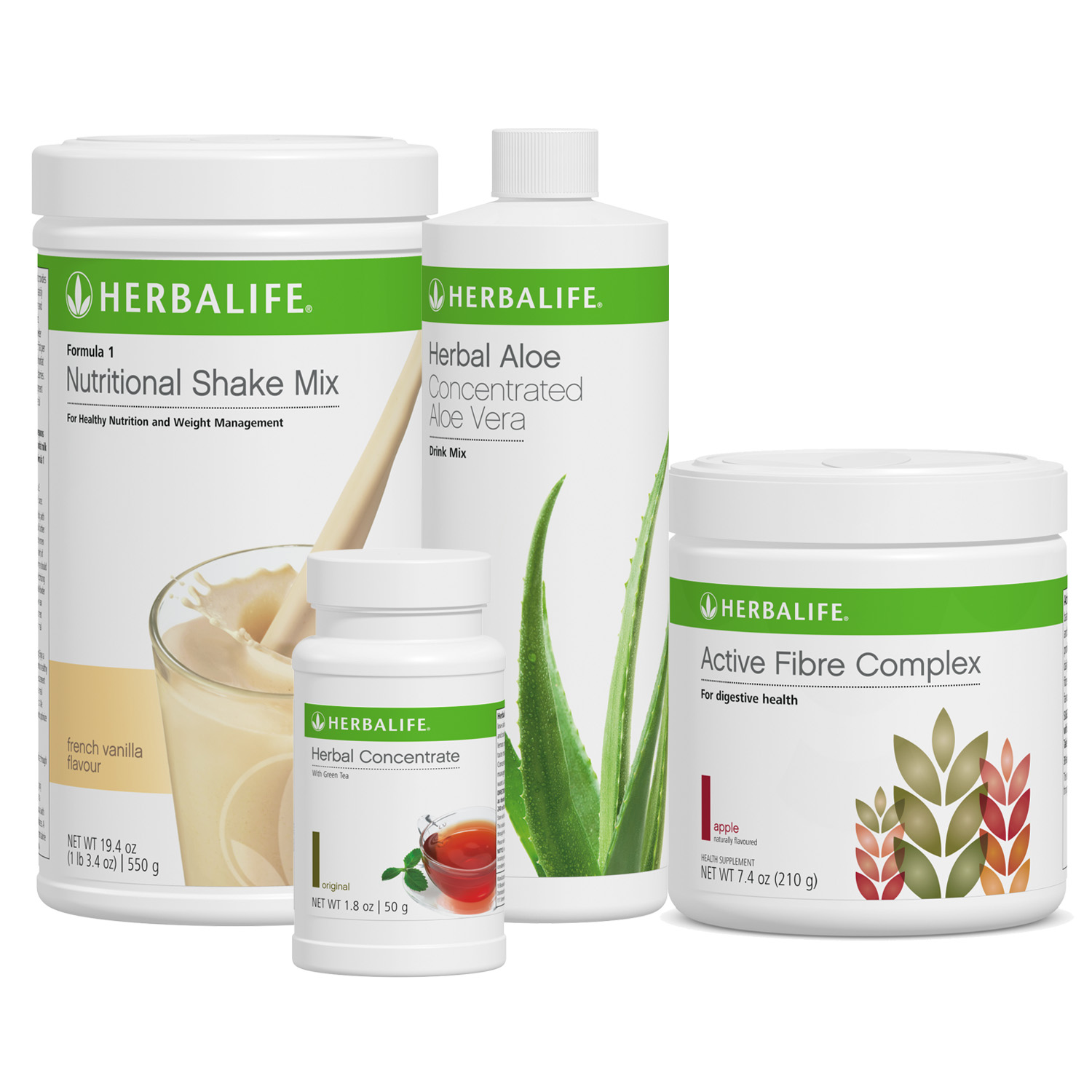 088Z Herbalife Nutrition Healthy Breakfast Fibre Set (F1 Vanilla + Aloe Original)