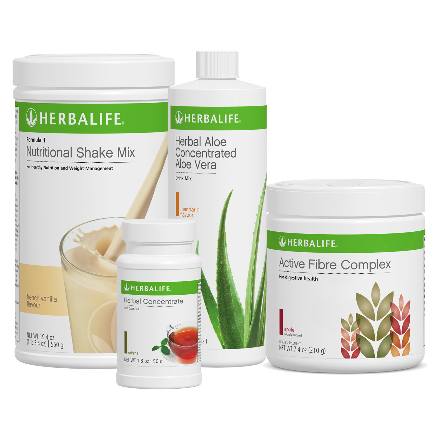 091z Herbalife Nutrition Healthy Breakfast Fibre Set (F1 Vanilla + Aloe Mandarin)