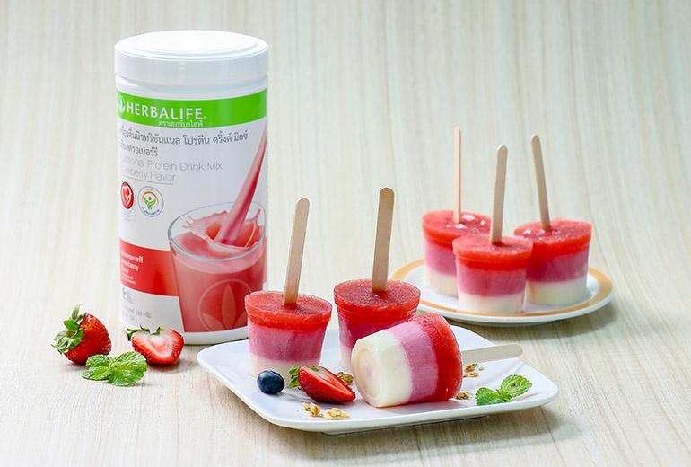 Healthy Recipe: Nutritional Strawberry Yoghurt Ice Pop