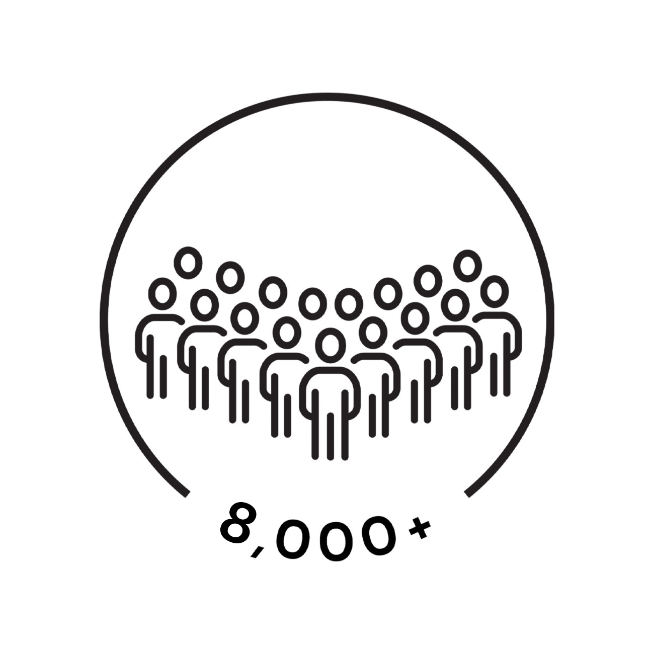 Over 8000 Employees Icon