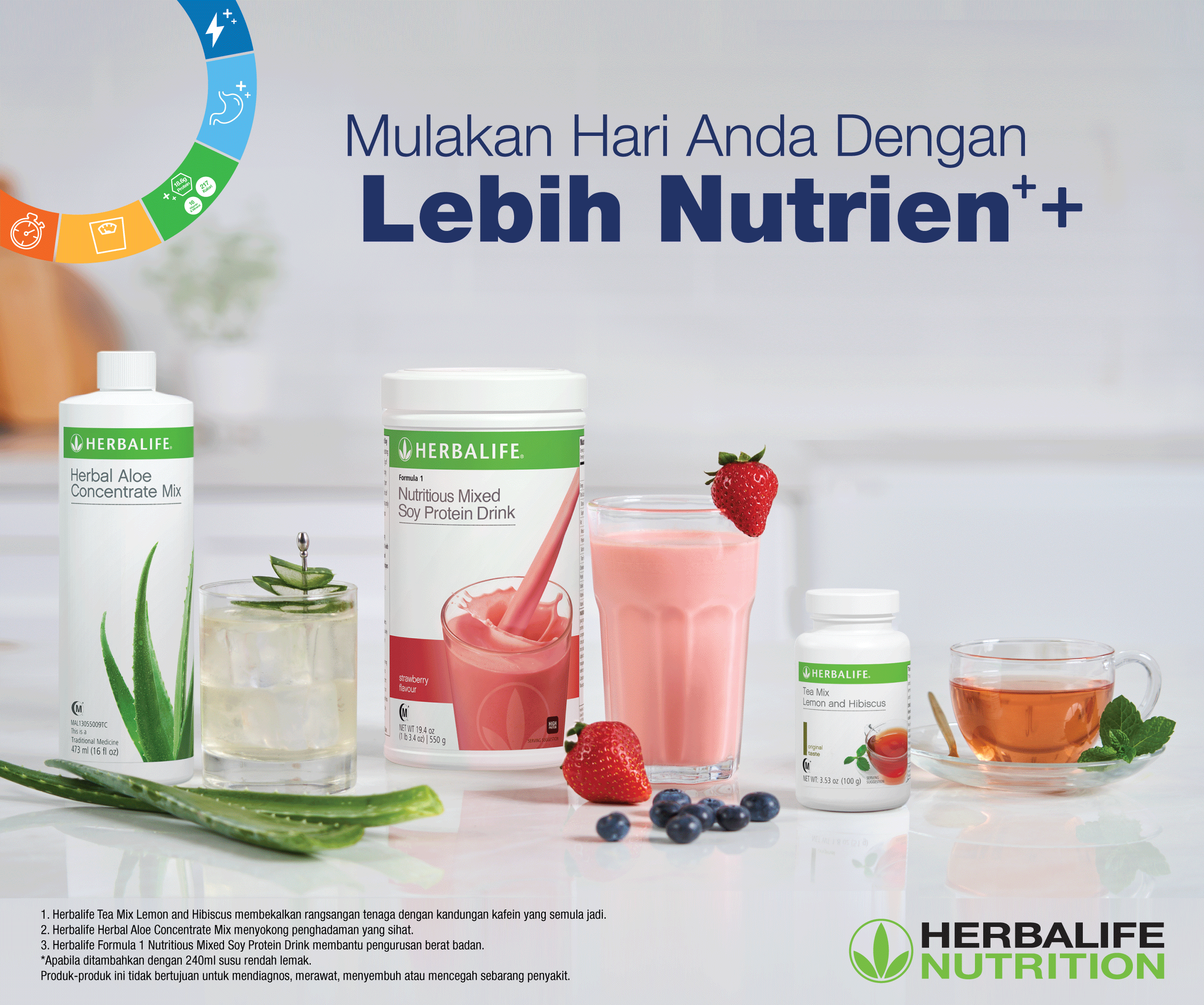 Mulakan hari anda diperkaya dengan nutrien melalui Herbalife Nutrition Healthy Breakfast.