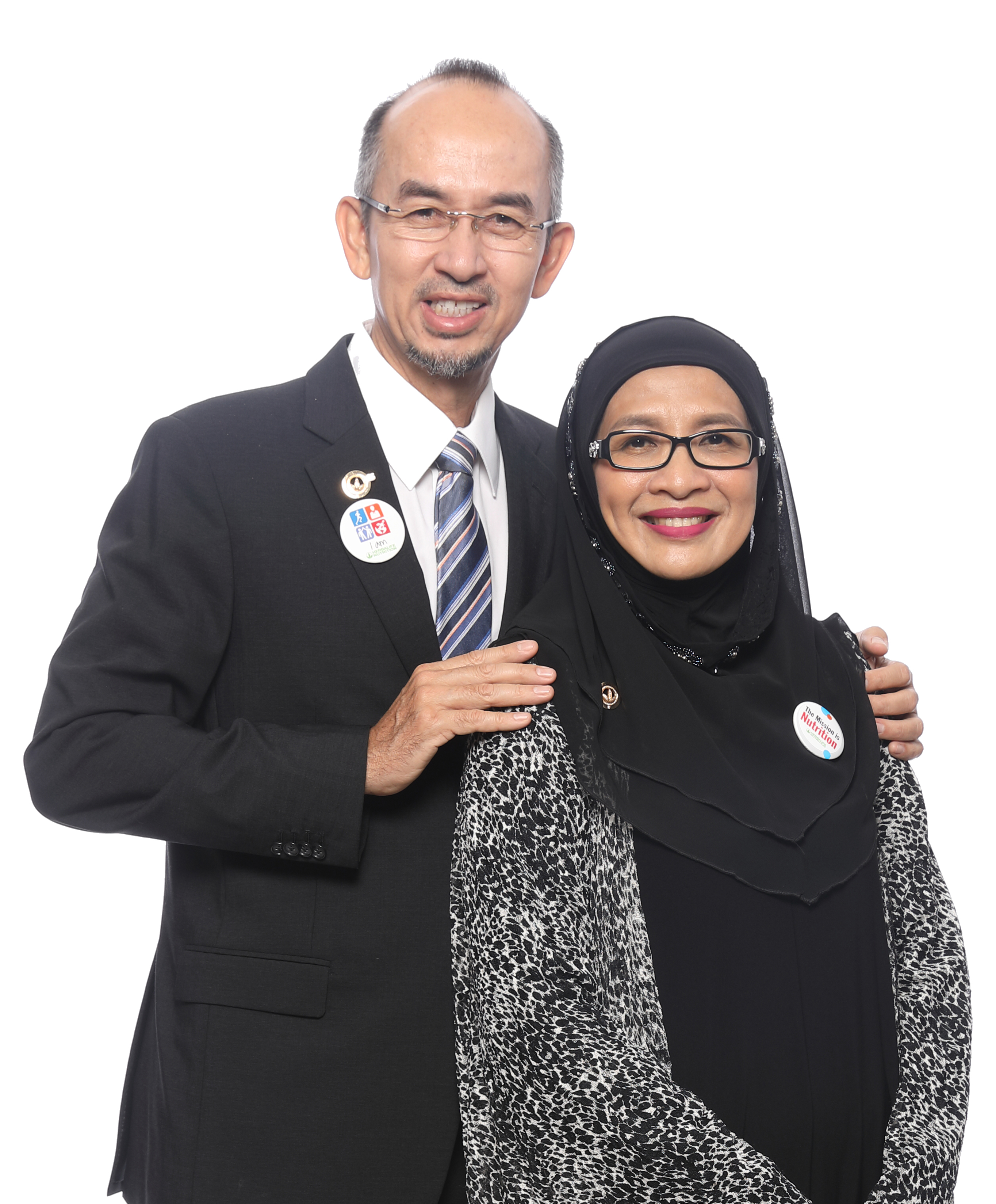 Hjh. Asriah Saad and Hj. Allen Peter Headshot Zh