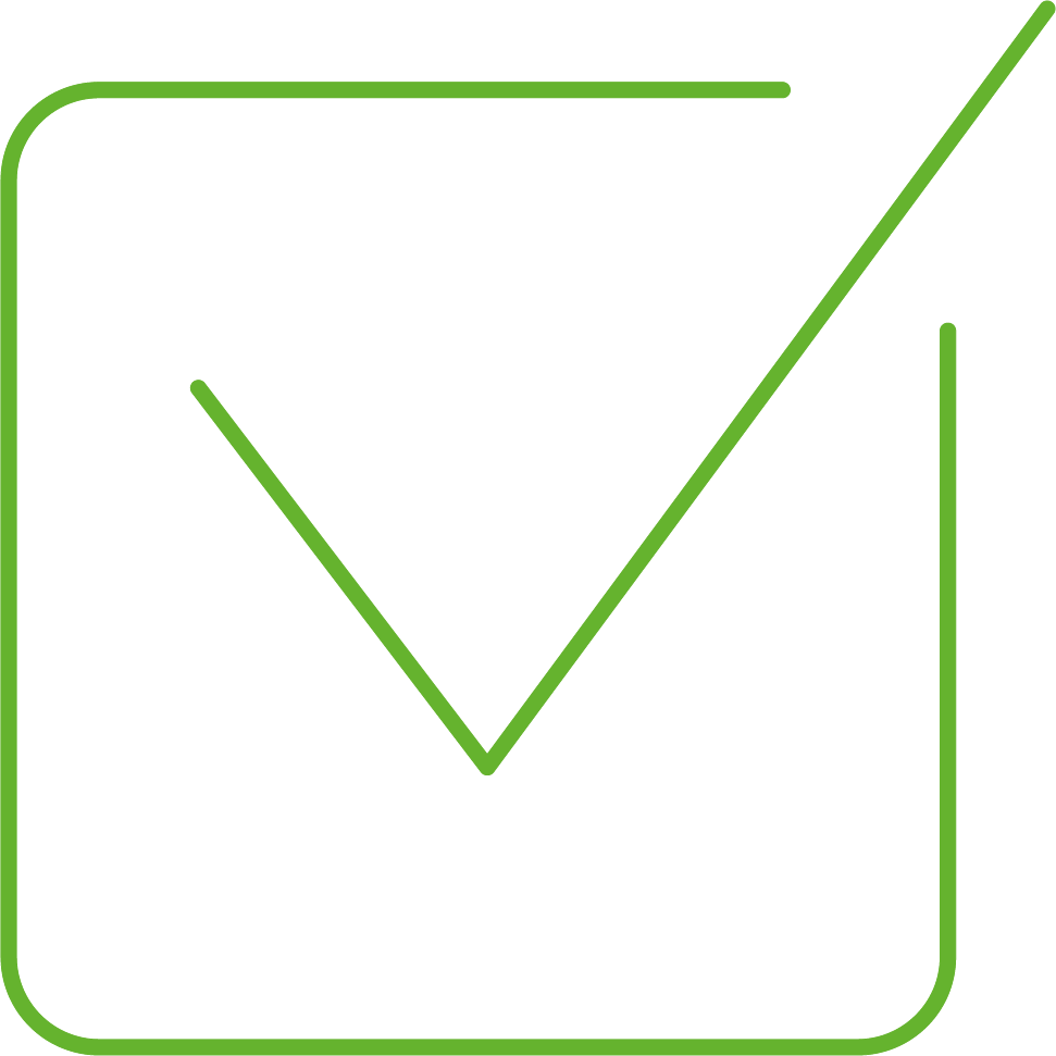 green tick mark