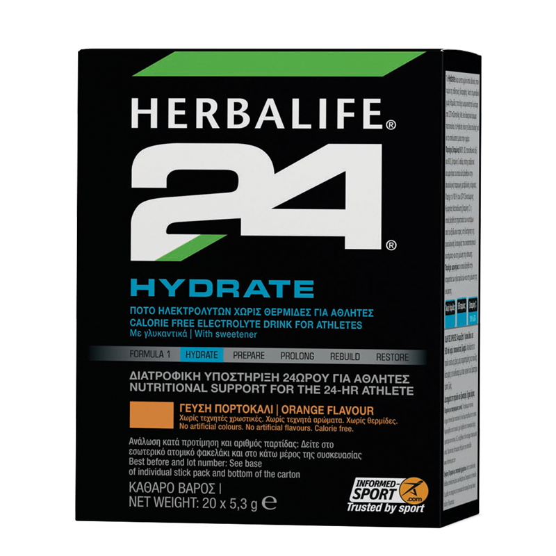 Herbalife24® Hydrate – Ποτό Ηλεκτρολυτών με Γεύση Πορτοκάλι