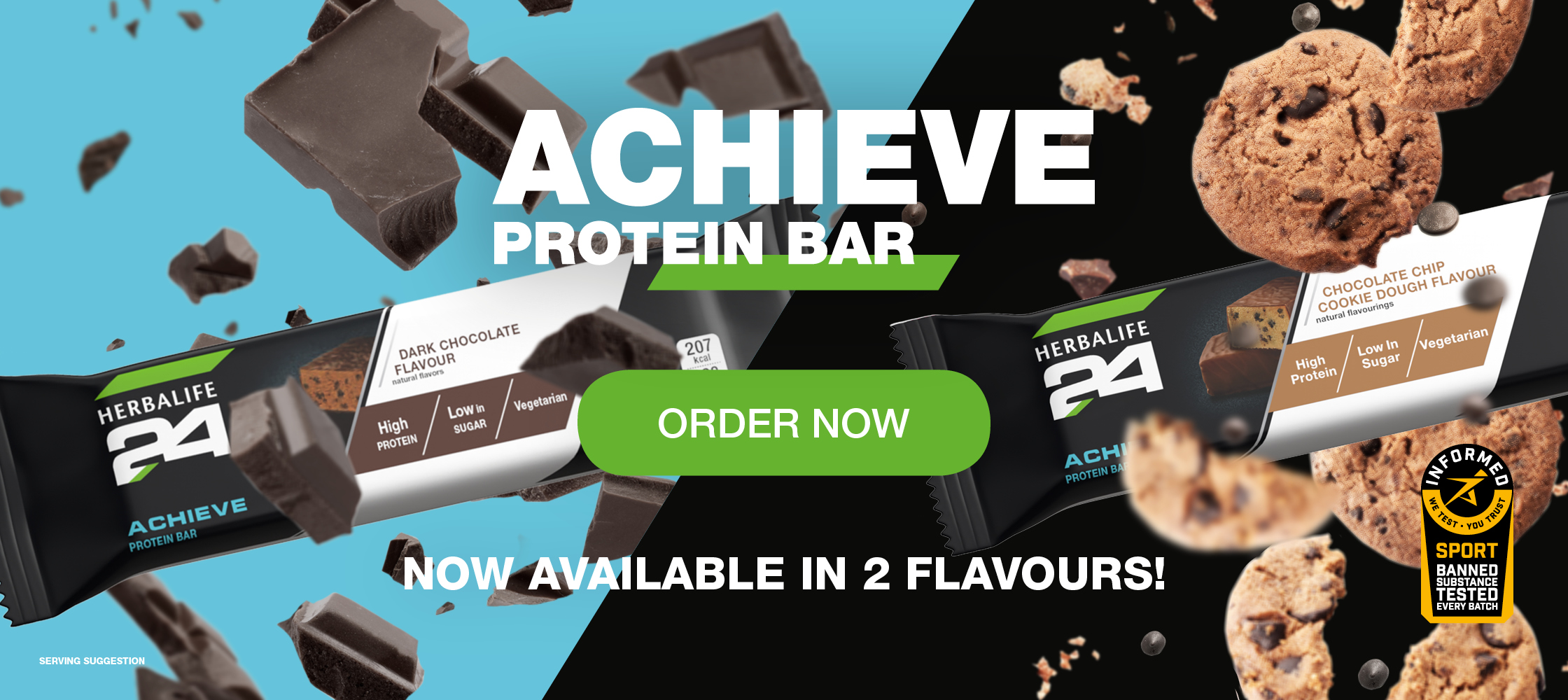 H24 Achieve Bar Chocolate Chip Cookie Dough product shot