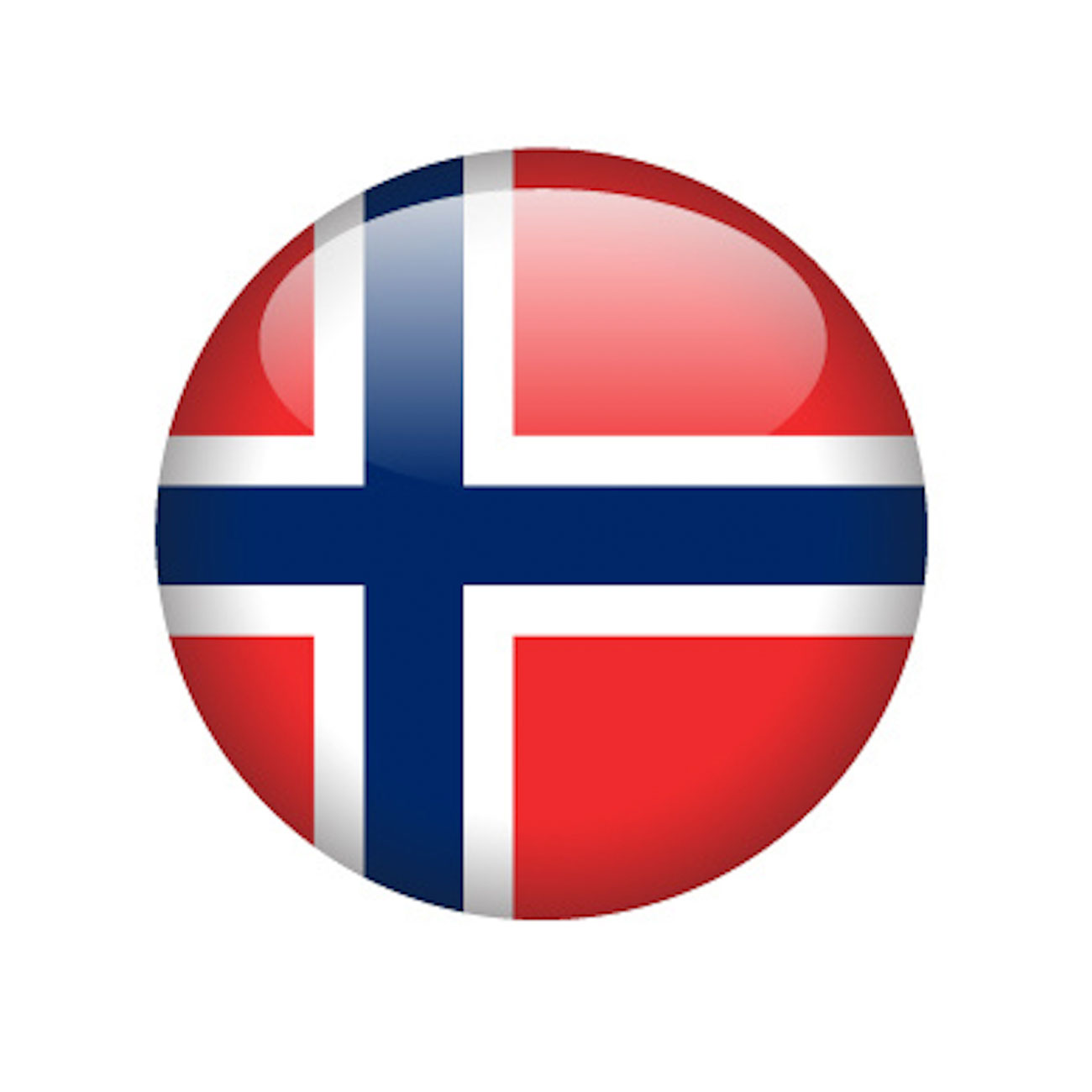 norway country flag round icon