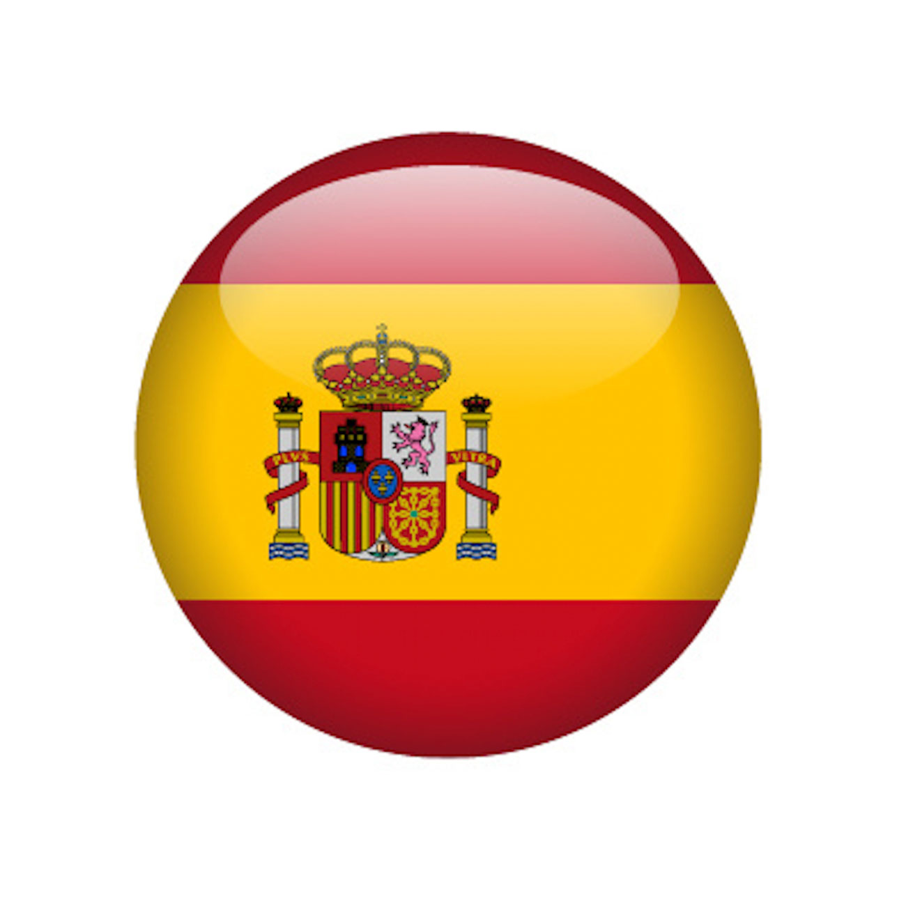 spain country flag round icon