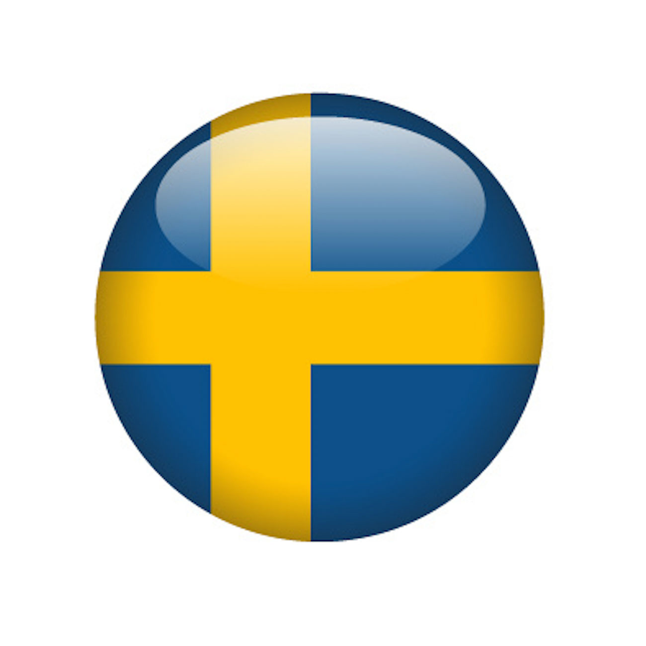 sweden country flag round icon