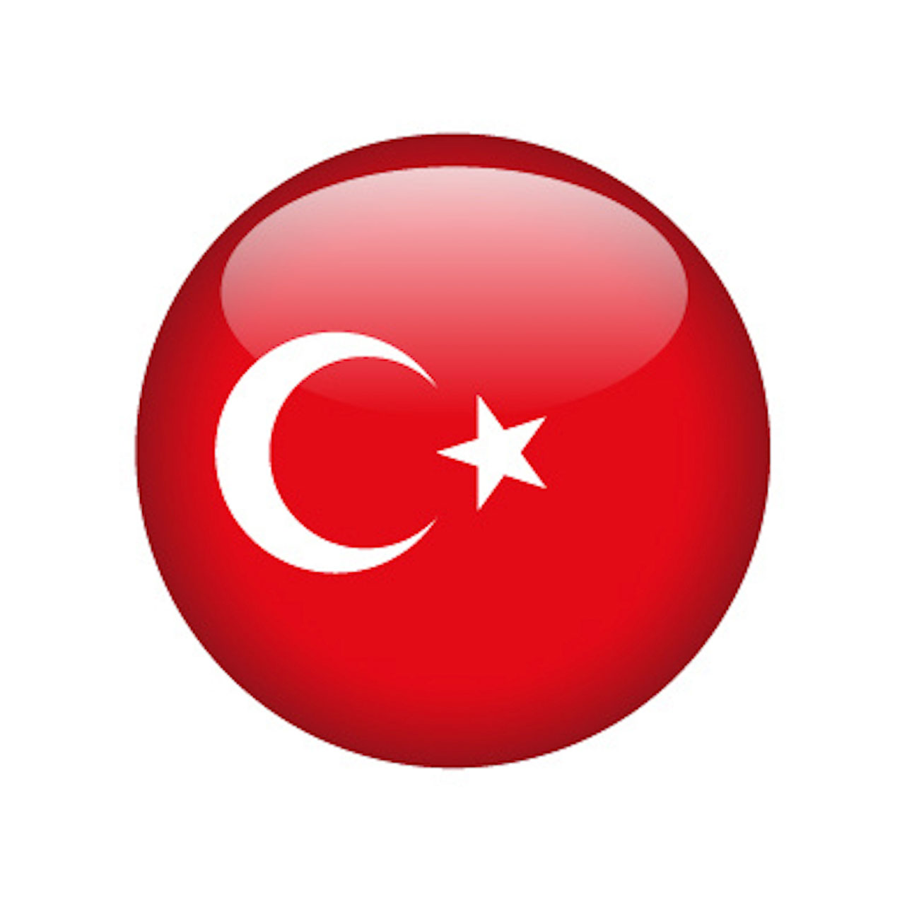 turkey country flag round icon