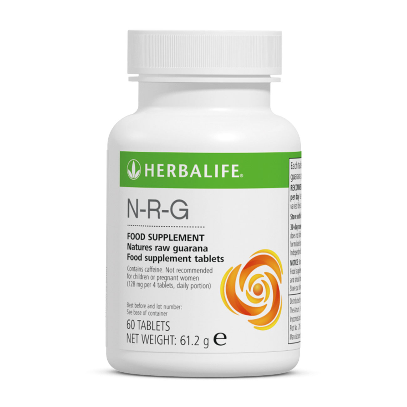 N-R-G Nature's Raw Guarana Caffeine Supplement product shot