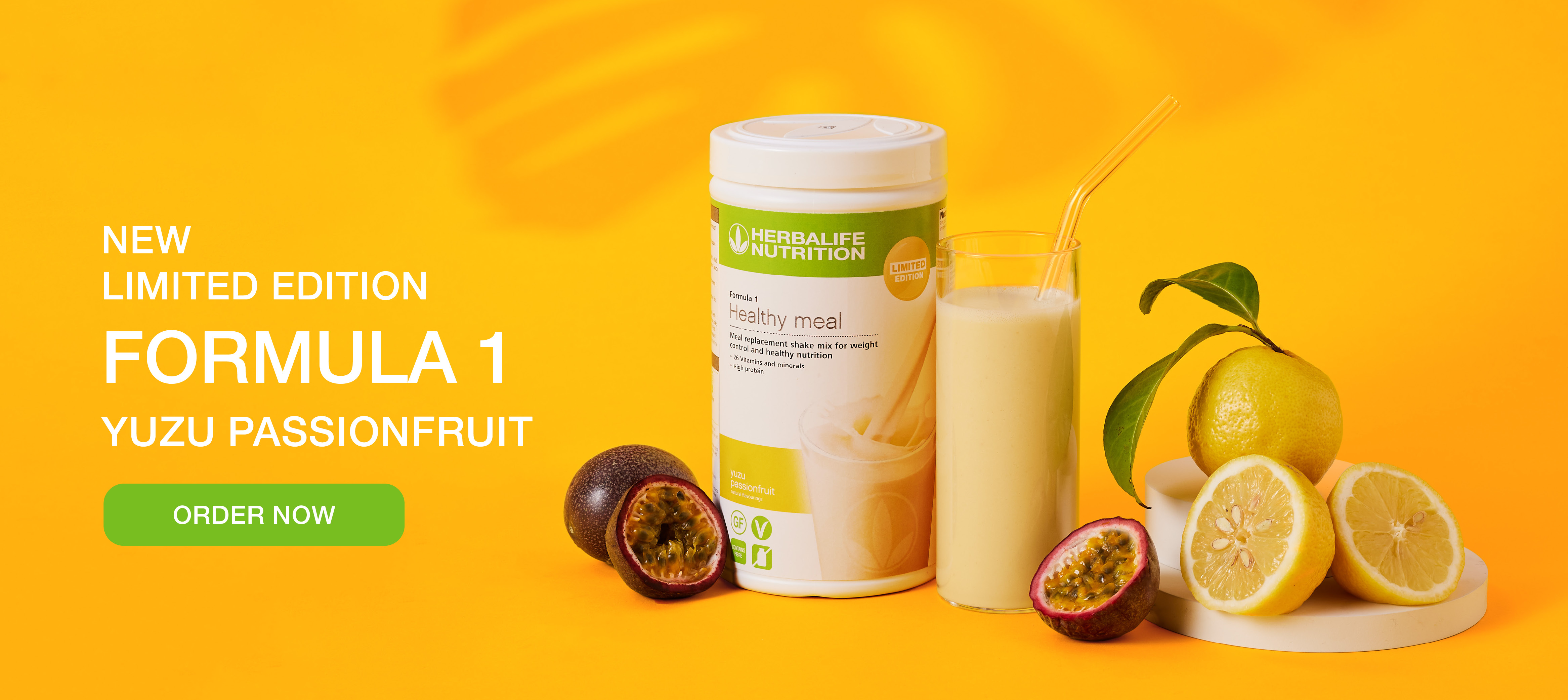 Formula 1 Limited Edition Protein Shake Yuzu Passionfruit product shot