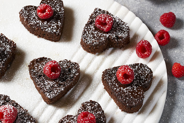Protein brownie recipe for Valentine's Day