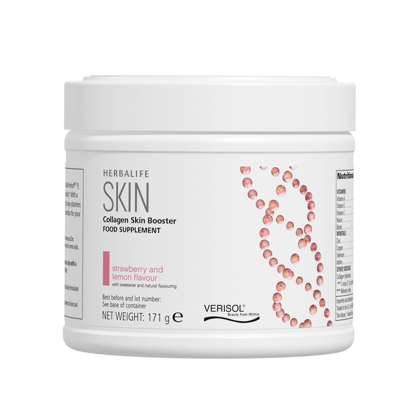 Collagen Skin Booster Food Supplement Strawberry and Lemon 171g