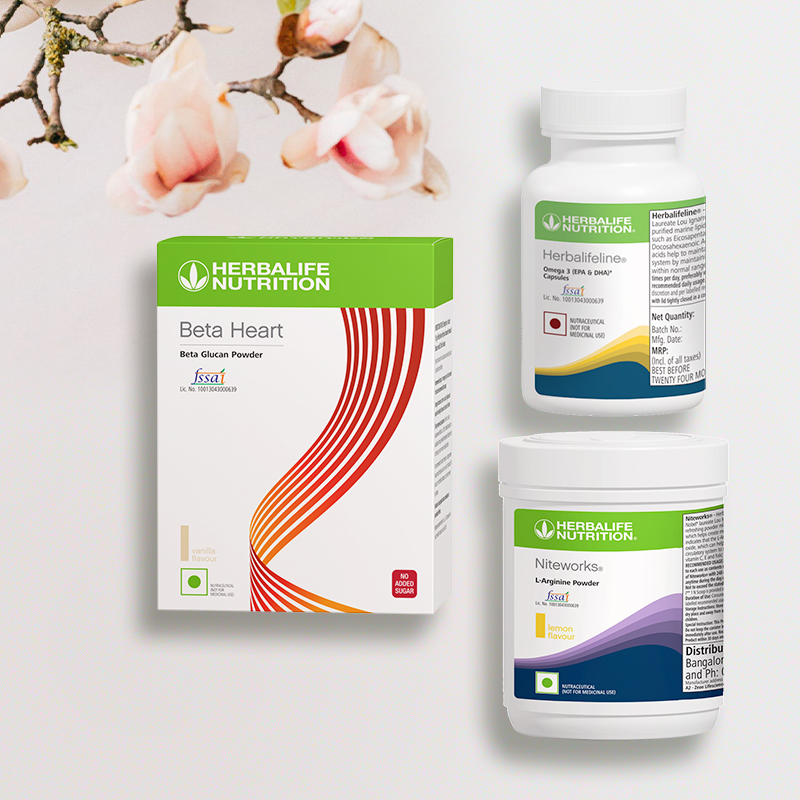 A product mastershot of Herbalife Nutrtion healthy heart category