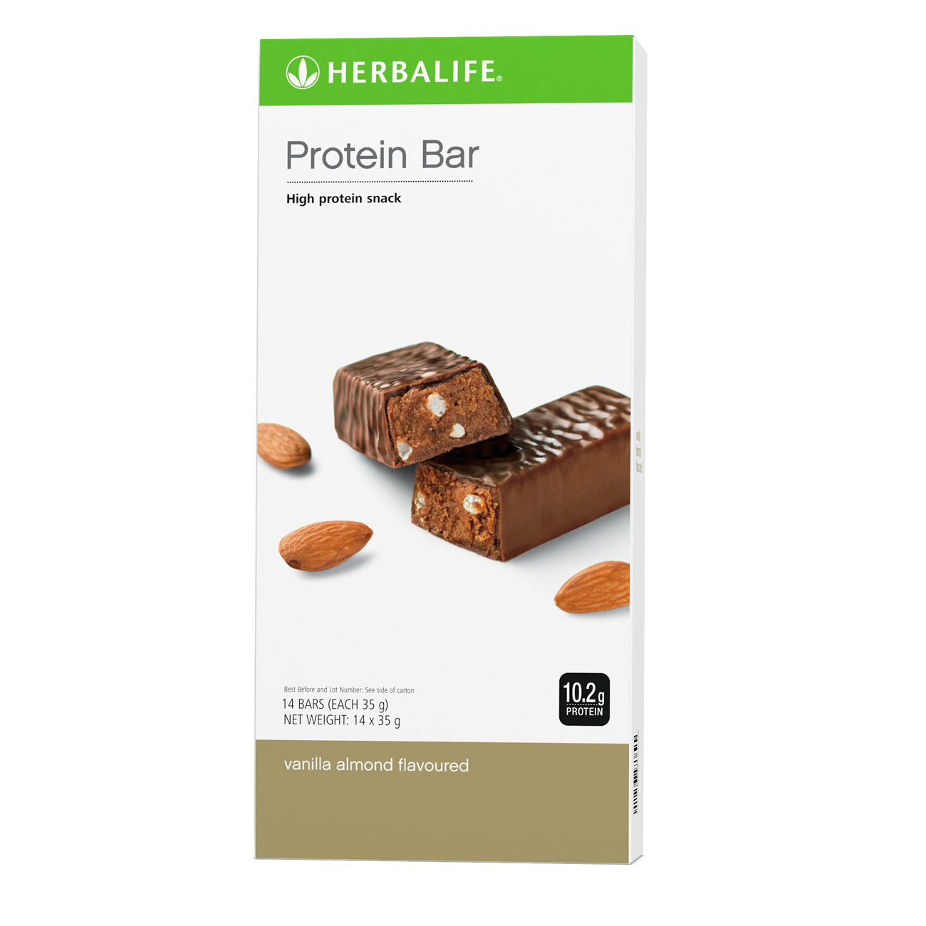 Protein Bars  Vanilla Almond product shot.