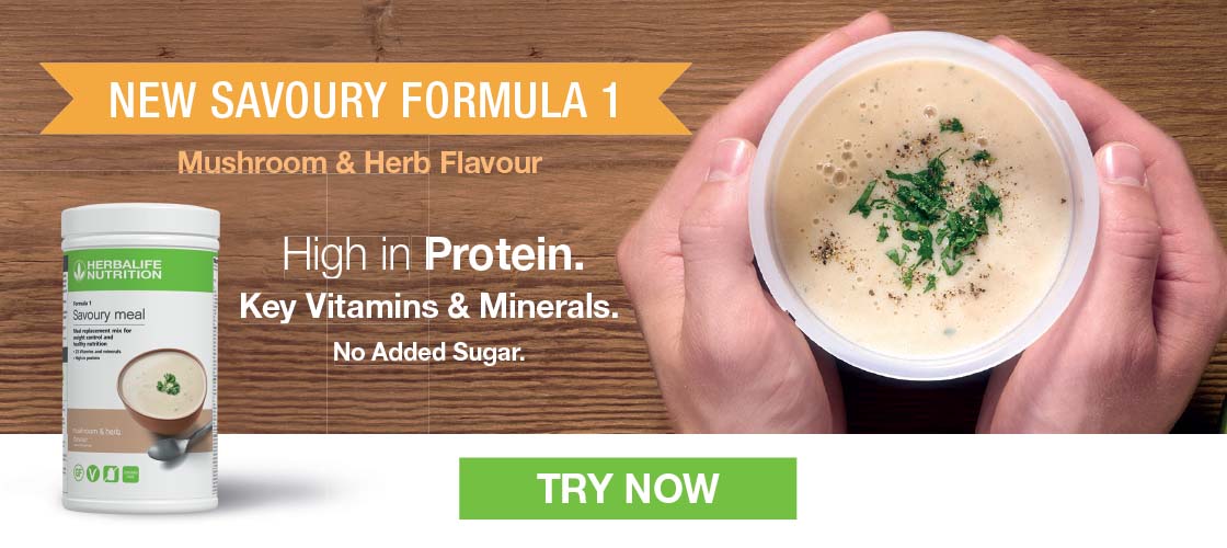 Homepage Banner for Formula 1 Savoury Mushroom & herbs