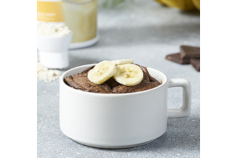 Banana Cream Microwave Mug Cake