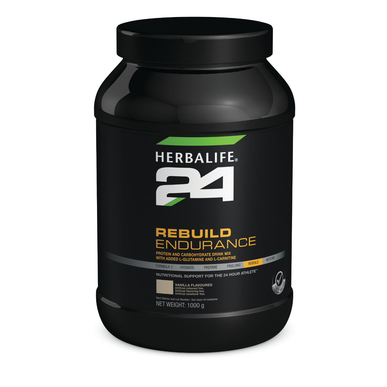 Herbalife24Â® Rebuild Endurance Protein-Carbohydrate Drink Mix Vanilla Flavoured product shot