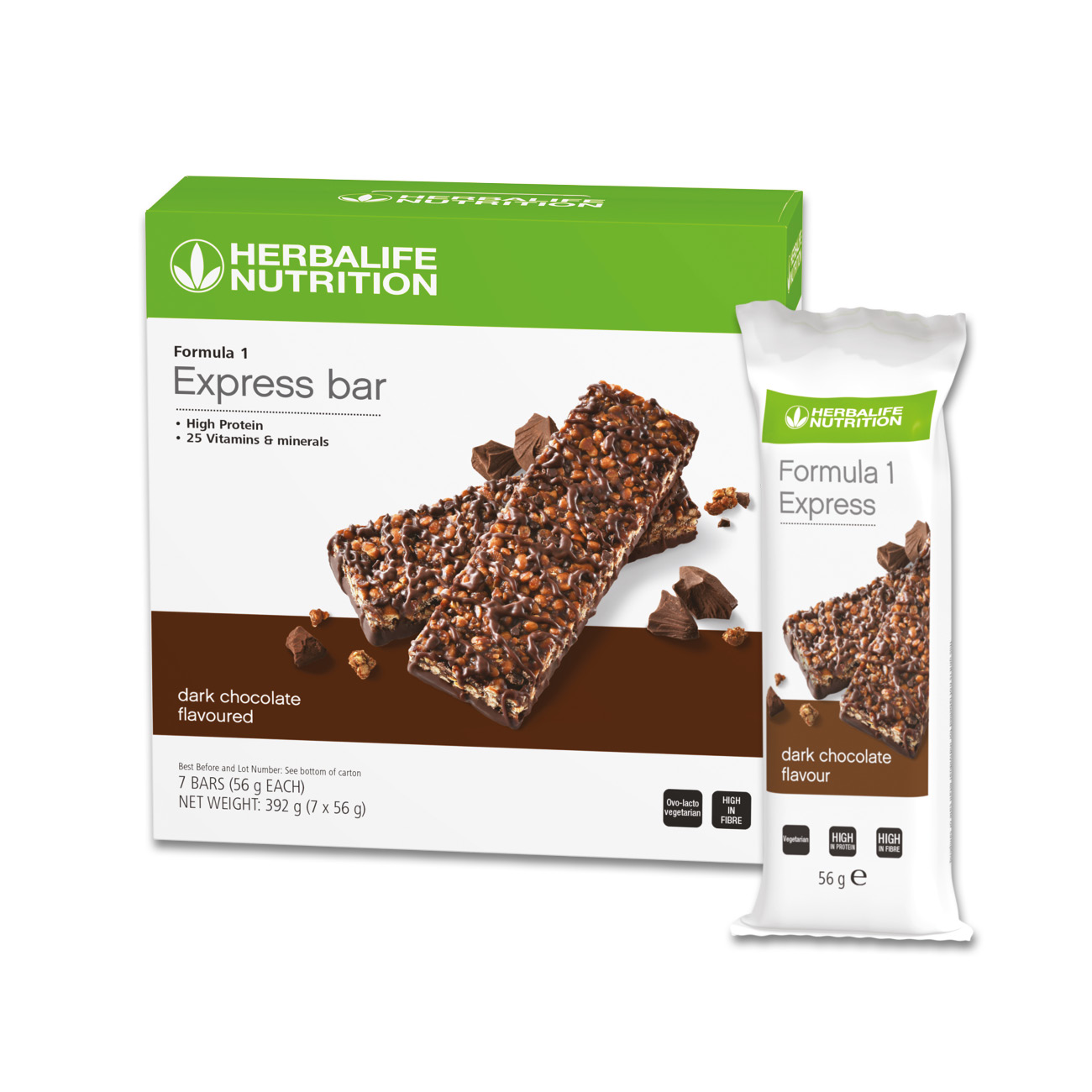 Never miss a meal again with Formula 1 Express Healthy Meal Bars, your ideal healthy meal on-the-go. Offering both great nutrition and convenience in one delicious bar, it contains the perfect blend of high quality protein, fibre, vitamins and minerals.