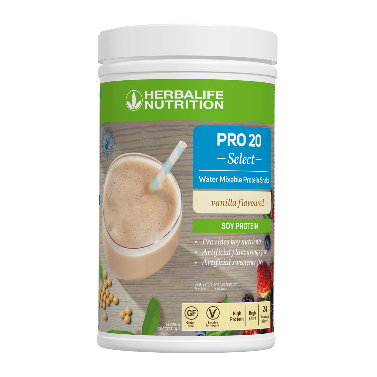 PRO 20 Select Water Mixable Protein Shake Vanilla Flavoured product shot